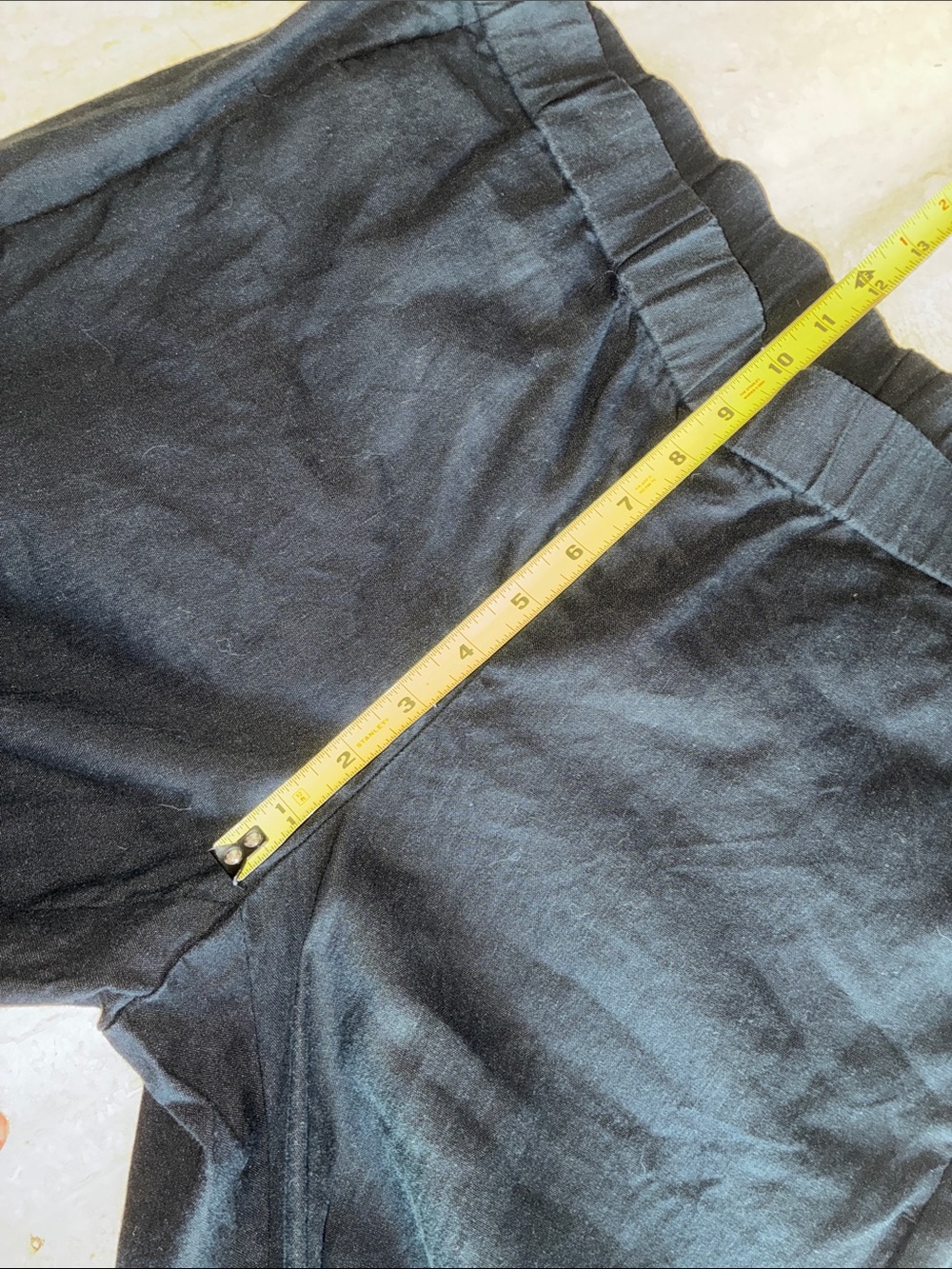 J. Jill Linen Pants Women's M, Black, Stretch Pull-On, 4 pockets, Cuffs. euc - Picture 12 of 15